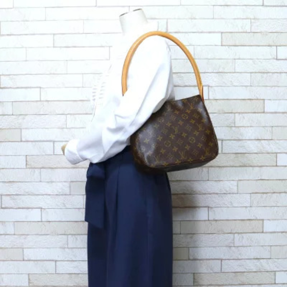Louis Vuitton Shoulder Monogram Bag Looping Brown